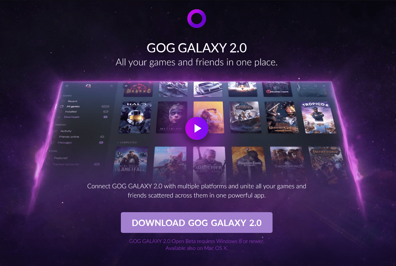 GOG Galaxy 2 Download Page